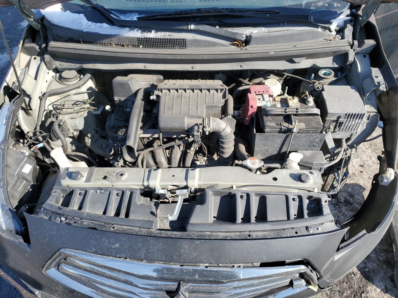 2017 Mitsubishi Mirage VIN ML32F3FJ4HHF11299 Copart auction photo, front end / side damage thumbnail 11