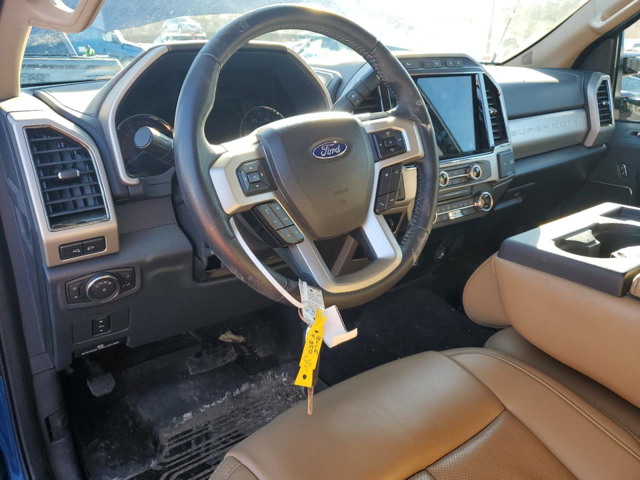 2022 Ford F250 VIN 1FT7X2B69NEE30014 Copart auction photo, side damage thumbnail 8