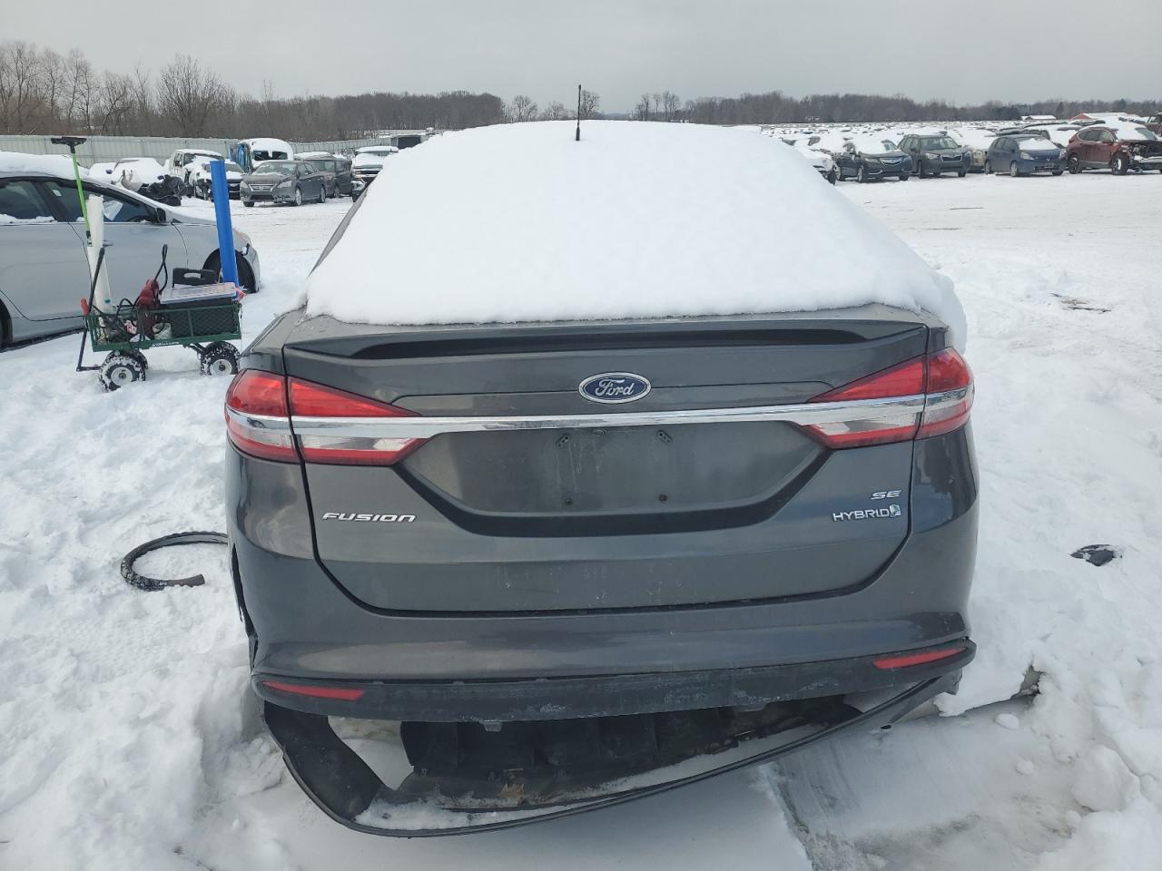 2018 Ford Fusion VIN 3FA6P0LUXJR248638 Copart auction photo, side damage thumbnail 6