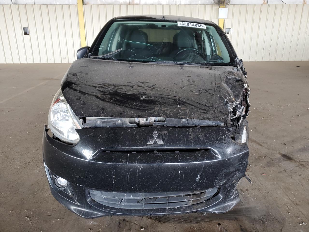 2014 Mitsubishi Mirage VIN ML32A4HJ2EH012818 Copart auction photo, front end / side damage thumbnail 5