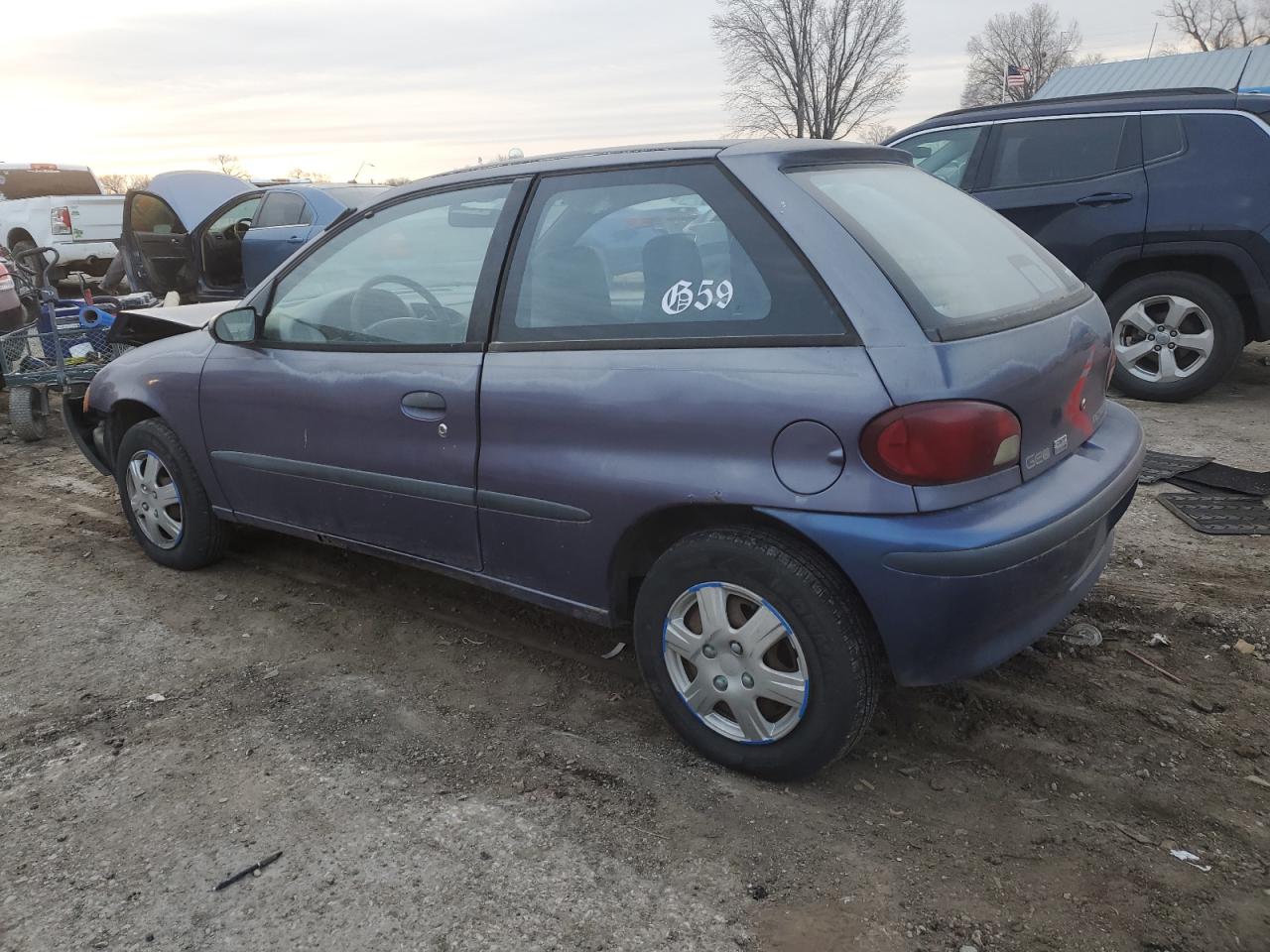 1997 GEO Metro VIN 2C1MR2299V6755576 Copart auction photo, front end damage thumbnail 2