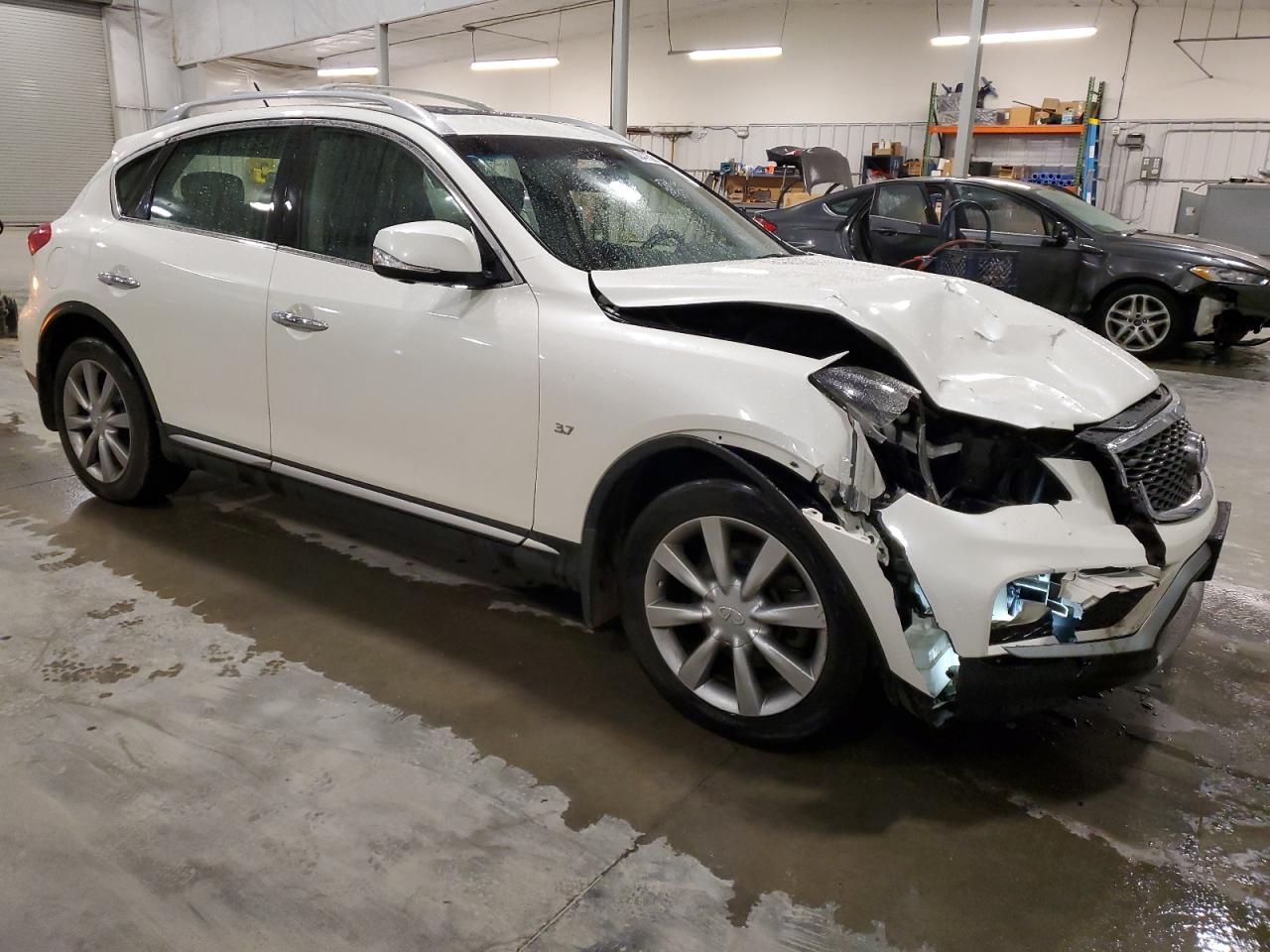 2016 Infiniti QX50 VIN JN1BJ0RR9GM268607 Copart auction photo, front end / undercarriage damage thumbnail 4