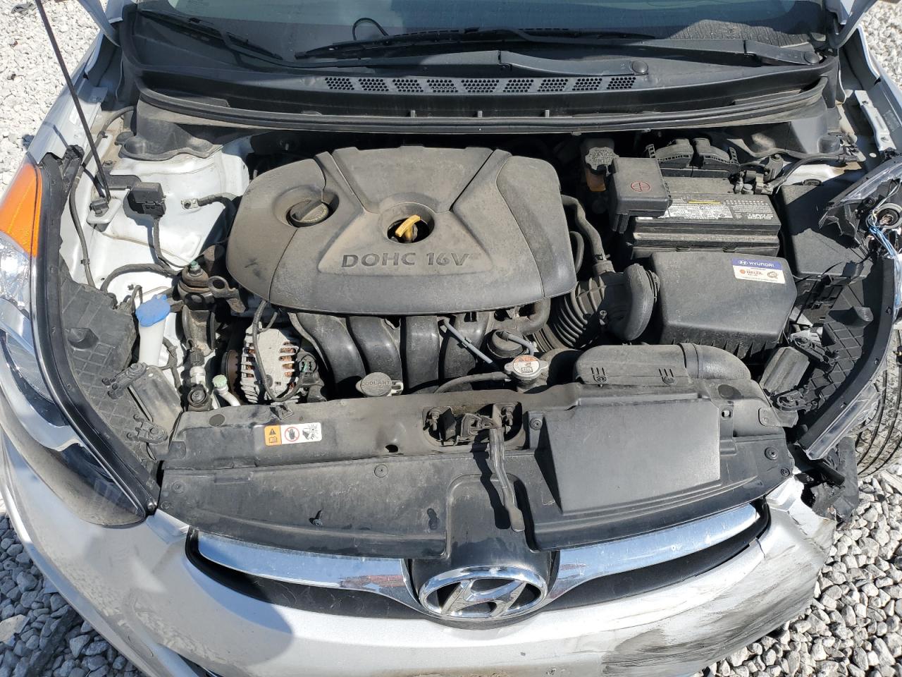 2013 Hyundai Elantra VIN KMHDH4AE5DU793995 Copart auction photo, front end / minor dent/scratches damage thumbnail 12