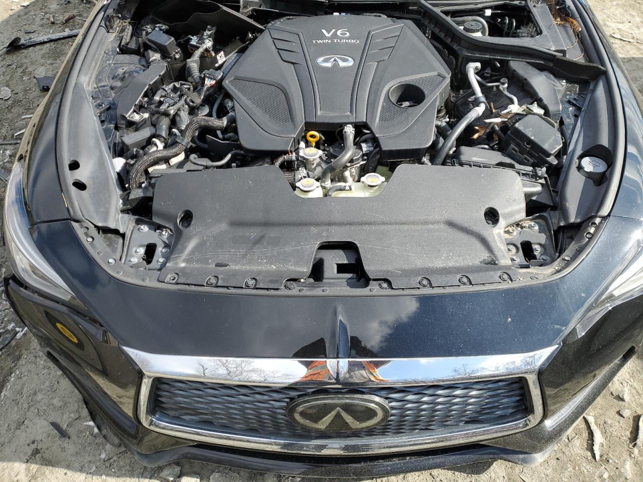 2019 Infiniti Q60 VIN JN1EV7EL4KM290924 Copart auction photo, stripped / vandalism damage thumbnail 11