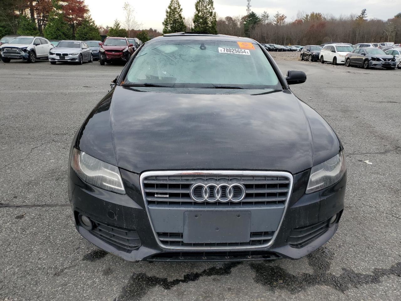 2010 Audi A4 VIN WAUFFAFL9AN015470 Copart auction photo, side / top/roof damage thumbnail 5