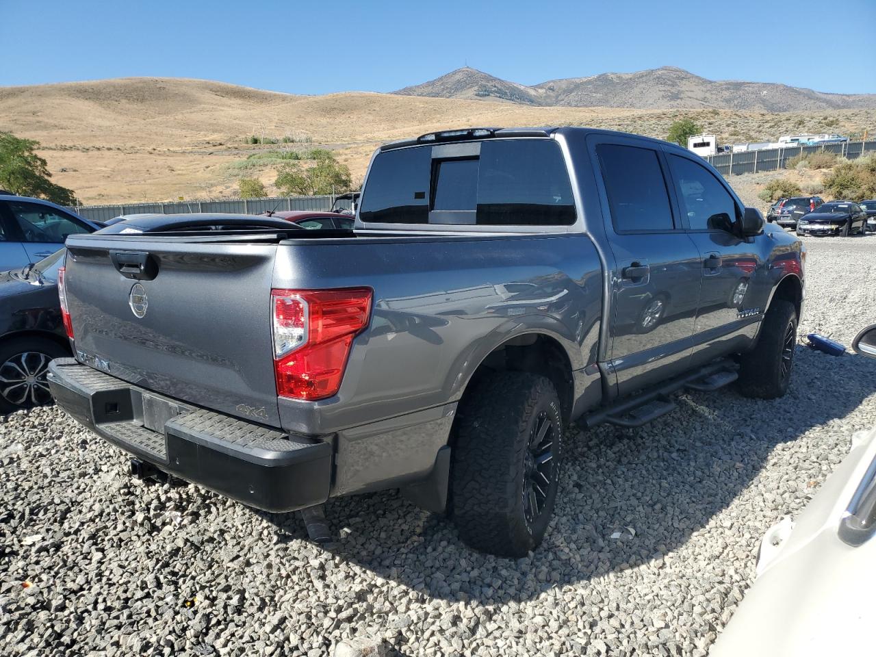 2021 Nissan Titan VIN 1N6AA1EC0MN523969 Copart auction photo, side damage thumbnail 3