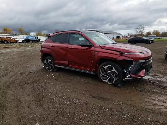 2024 Hyundai Kona VIN KM8HACA34RU118306 Copart auction photo, side / undercarriage damage thumbnail 11
