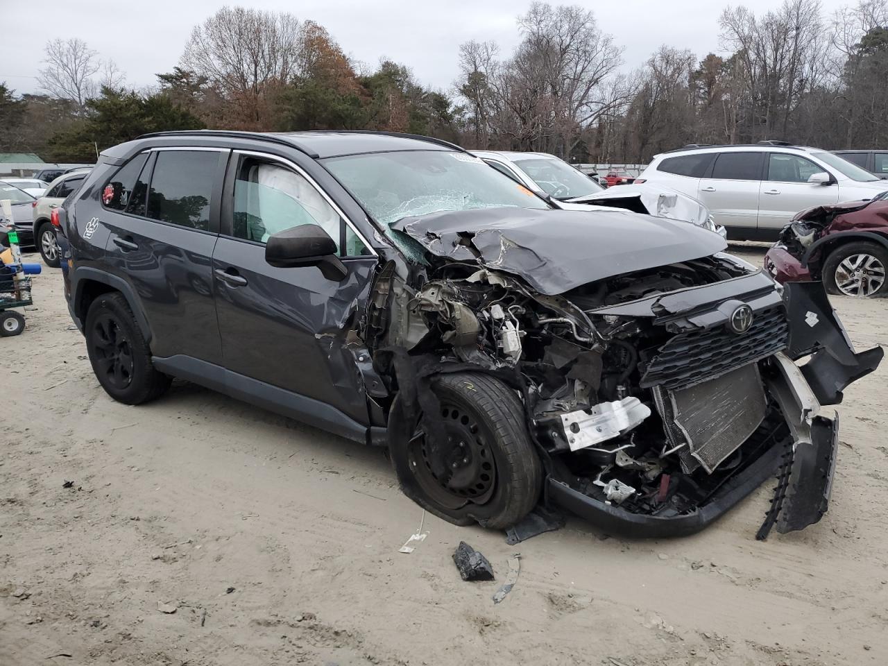 2019 Toyota RAV 4 VIN 2T3F1RFV3KW037816 Copart auction photo, mechanical / front end damage thumbnail 4