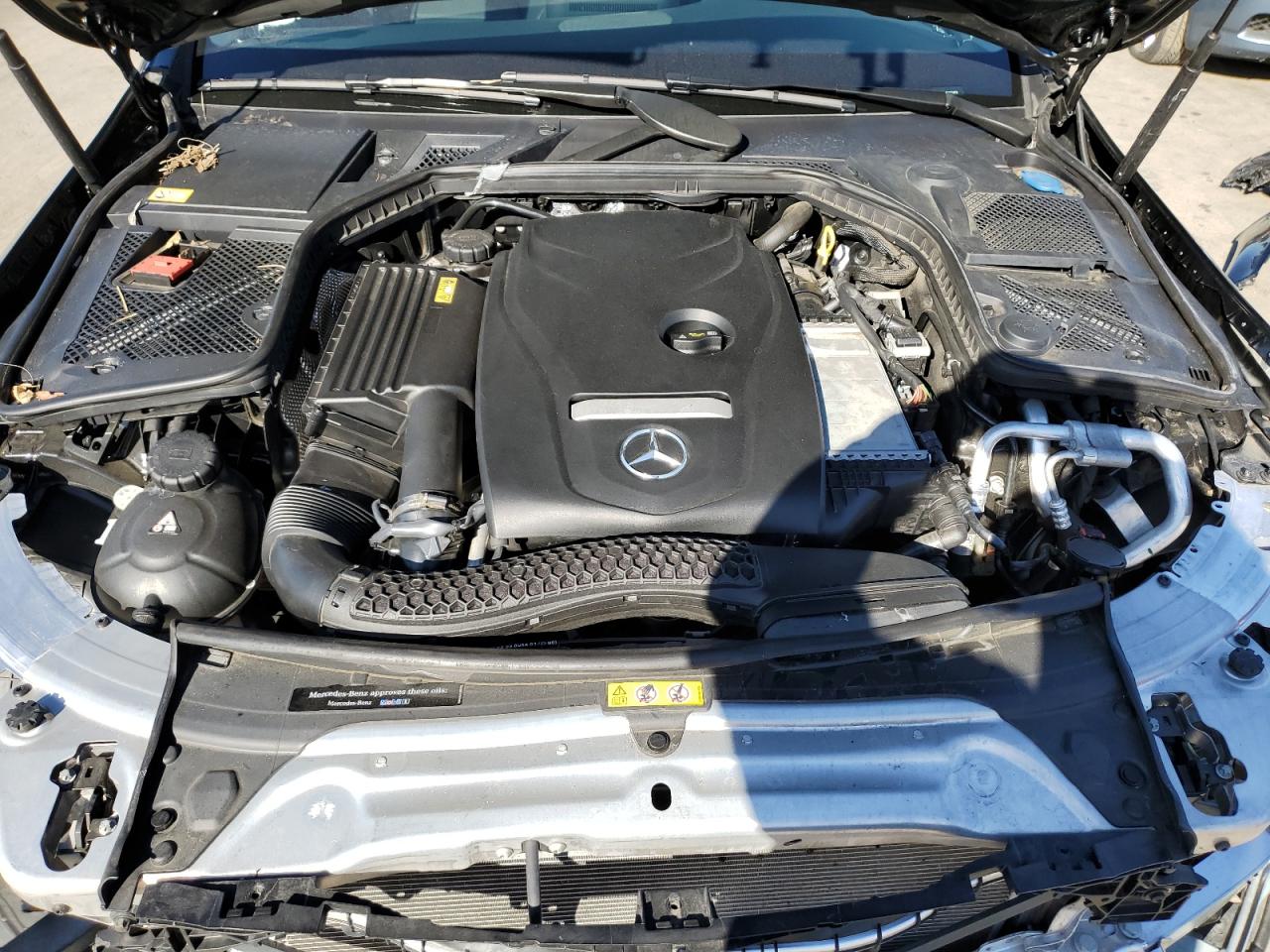 2015 Mercedes-Benz C-klasse VIN 55SWF4JB9FU071092 Copart auction photo, front end / side damage thumbnail 11