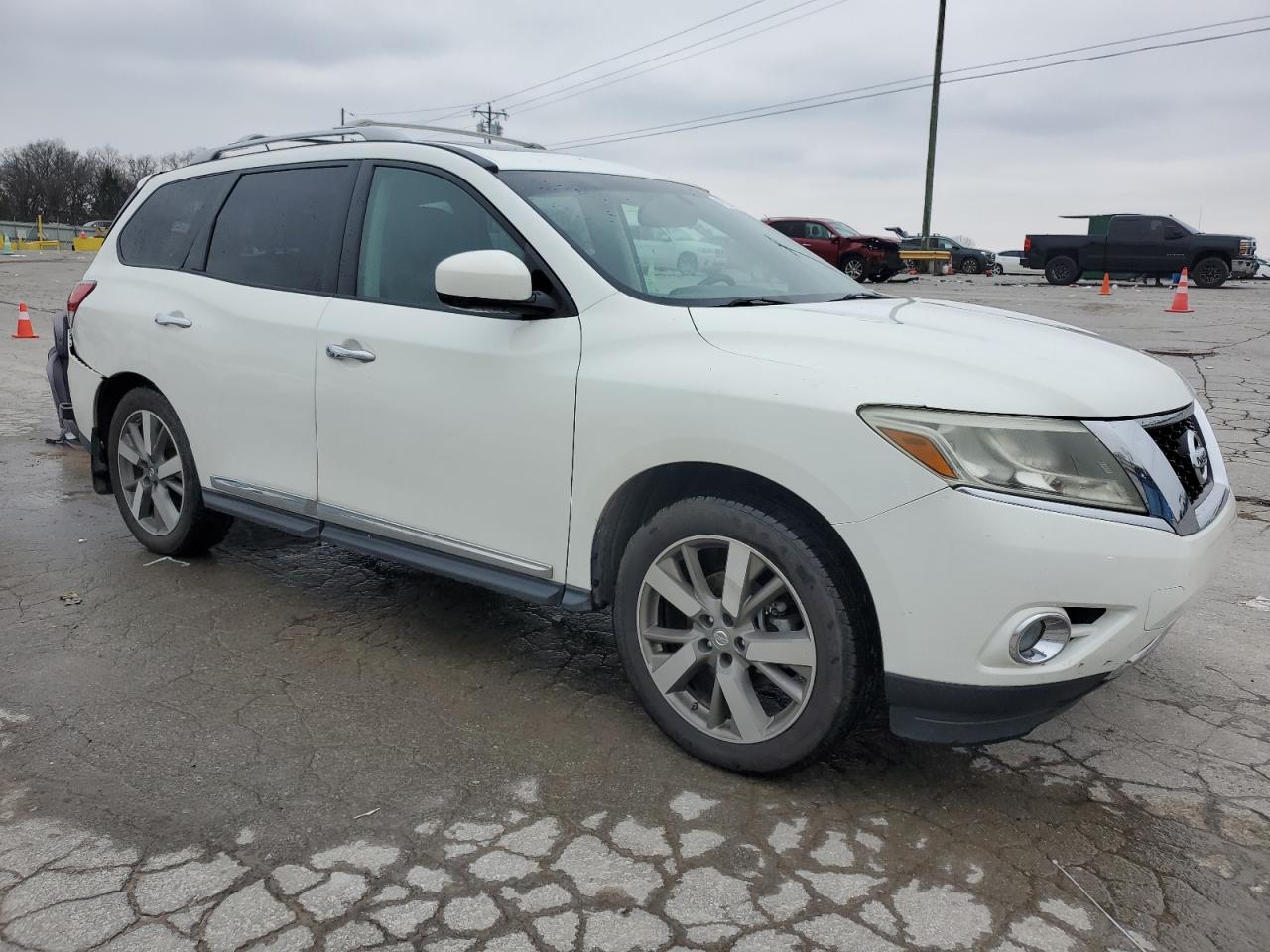 2014 Nissan Pathfinder VIN 5N1AR2MM0EC684357 Copart auction photo, rear end / side damage thumbnail 4