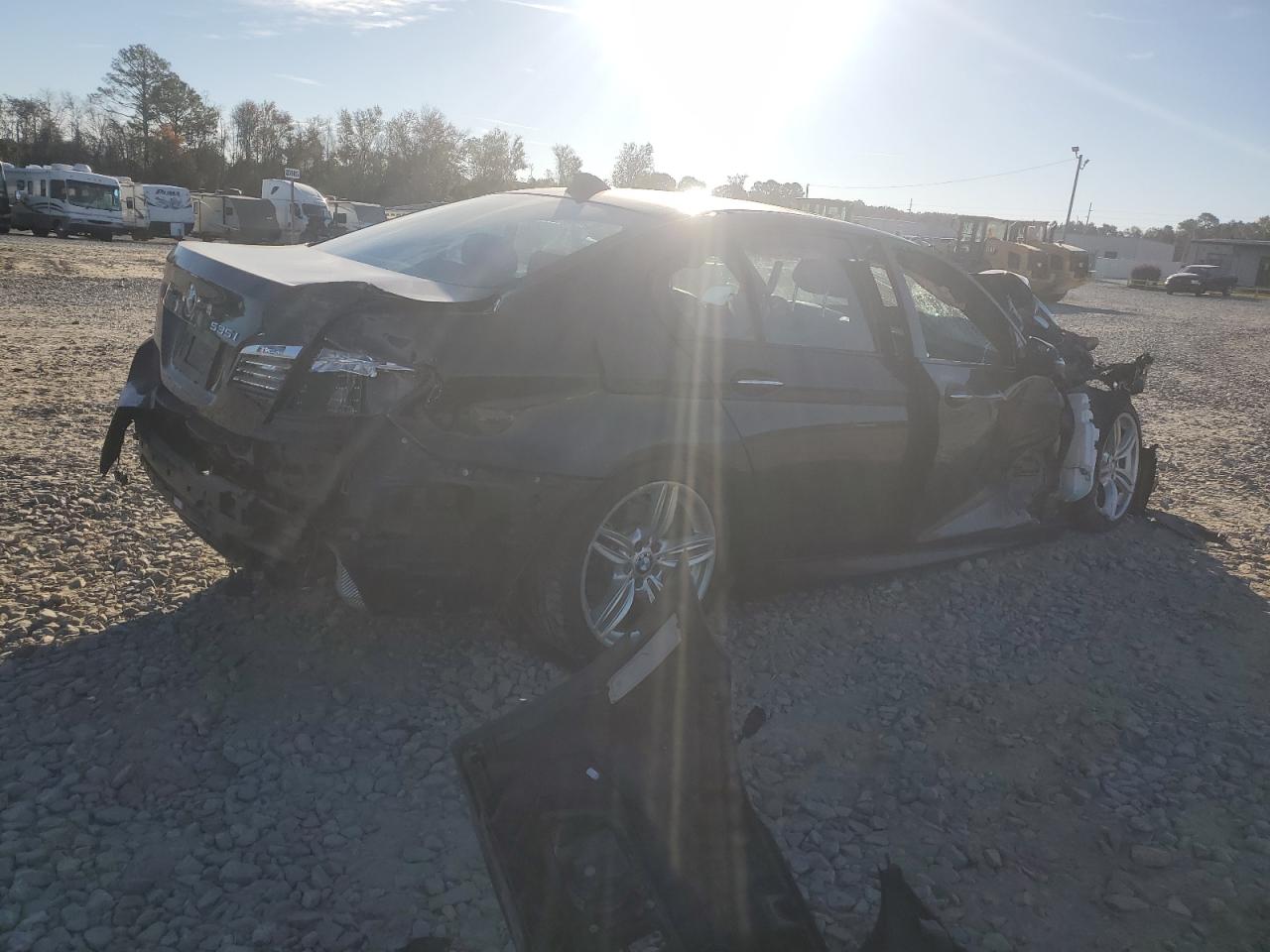 2016 BMW 5er VIN WBA5B1C50GG133692 Copart auction photo, all over damage thumbnail 3