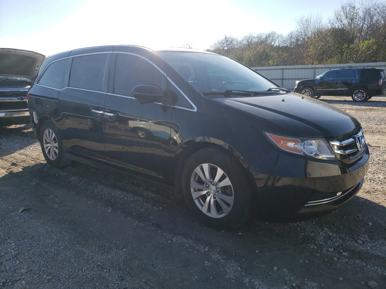 2015 Honda Odyssey VIN 5FNRL5H66FB041893 Copart auction photo, rear end / side damage thumbnail 4