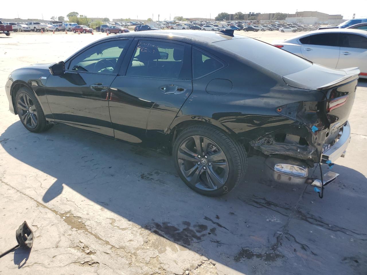 2022 Acura TLX VIN 19UUB6F51NA003591 Copart auction photo, rear end damage thumbnail 2