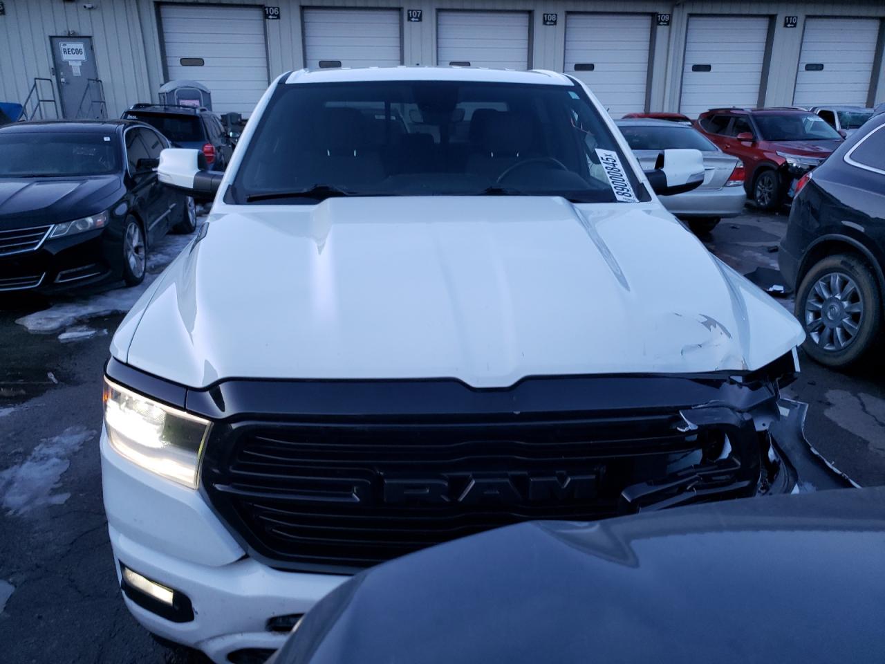 2020 RAM 1500 VIN 1C6SRFFT7LN157686 Copart auction photo, side / front end damage thumbnail 5