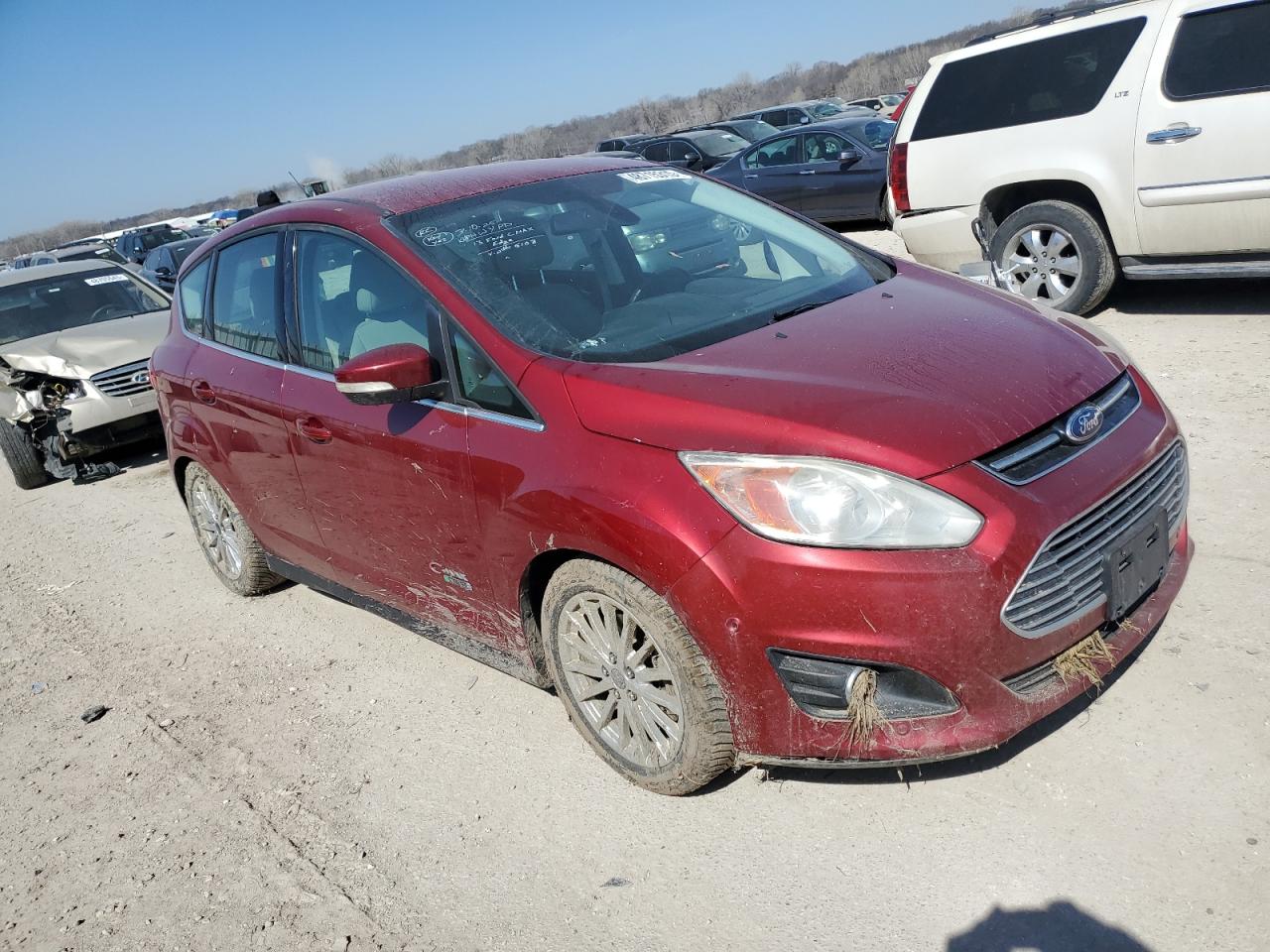 2013 Ford C-MAX VIN 1FADP5CU5DL555108 Copart auction photo, side damage thumbnail 4