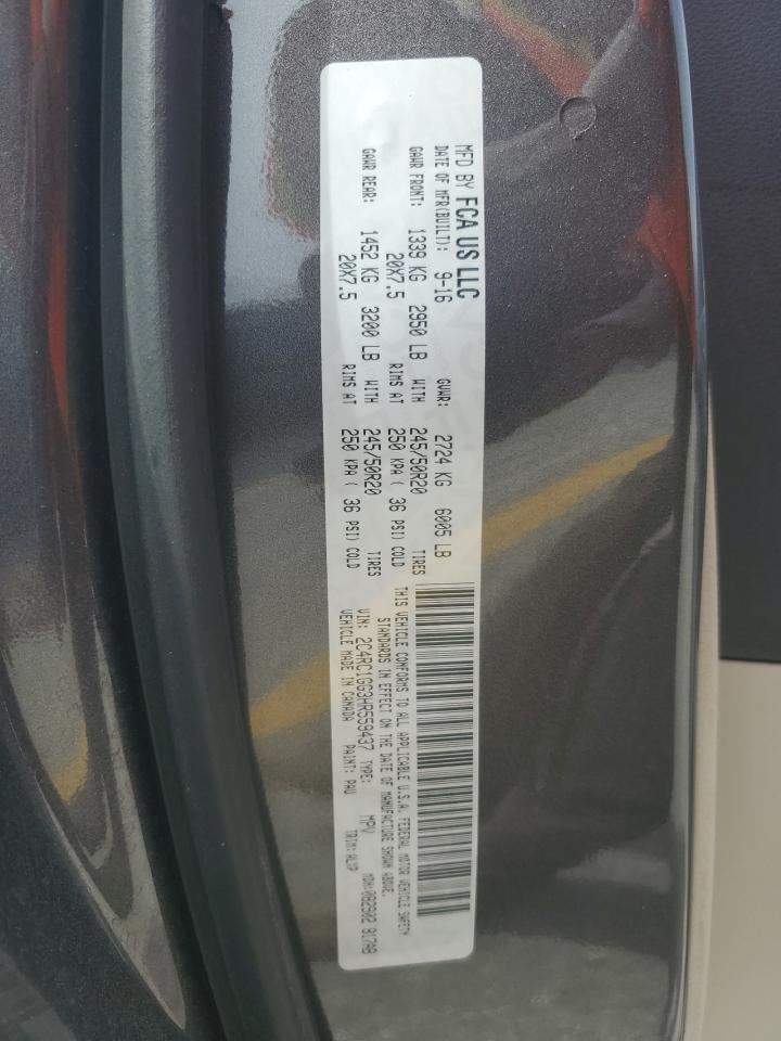 2017 Chrysler Pacifica VIN 2C4RC1GG3HR559437 Copart auction photo, front end damage thumbnail 13
