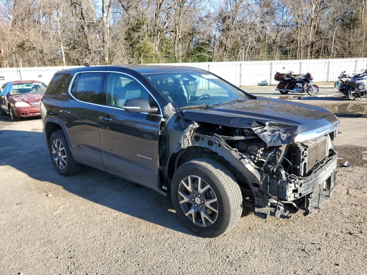 2020 GMC Acadia VIN 1GKKNKLA1LZ199963 Copart auction photo, front end / side damage thumbnail 4