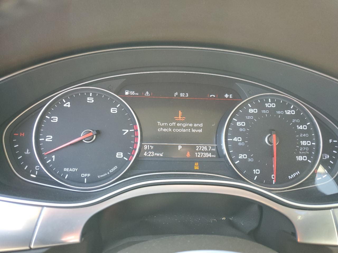 2017 Audi A6 VIN WAUD8AFCXHN127416 Copart auction photo, front end / minor dent/scratches damage thumbnail 9