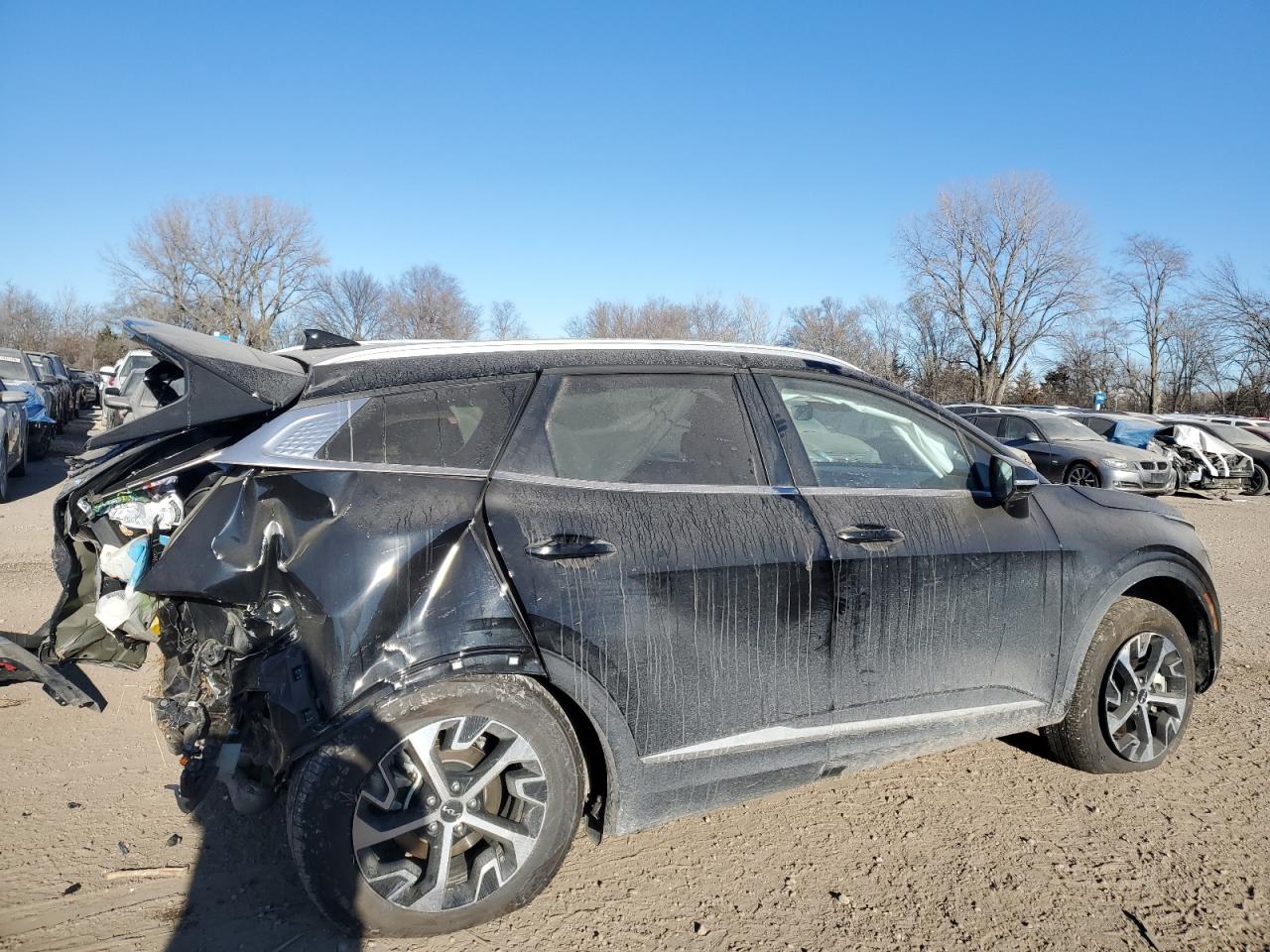 2024 KIA Sportage VIN 5XYK3CDFXRG233343 Copart auction photo, all over damage thumbnail 3