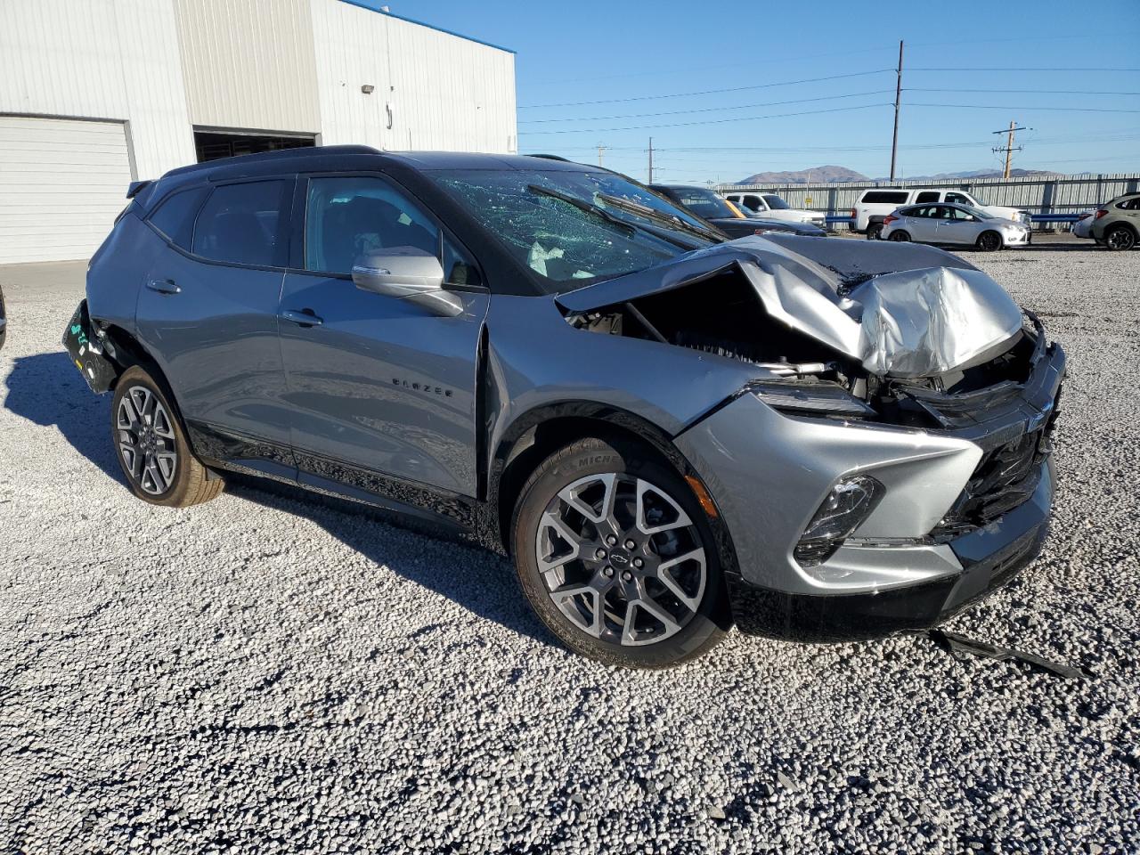 2023 Chevrolet Blazer VIN 3GNKBKRS5PS136654 Copart auction photo, front end / rear end damage thumbnail 4