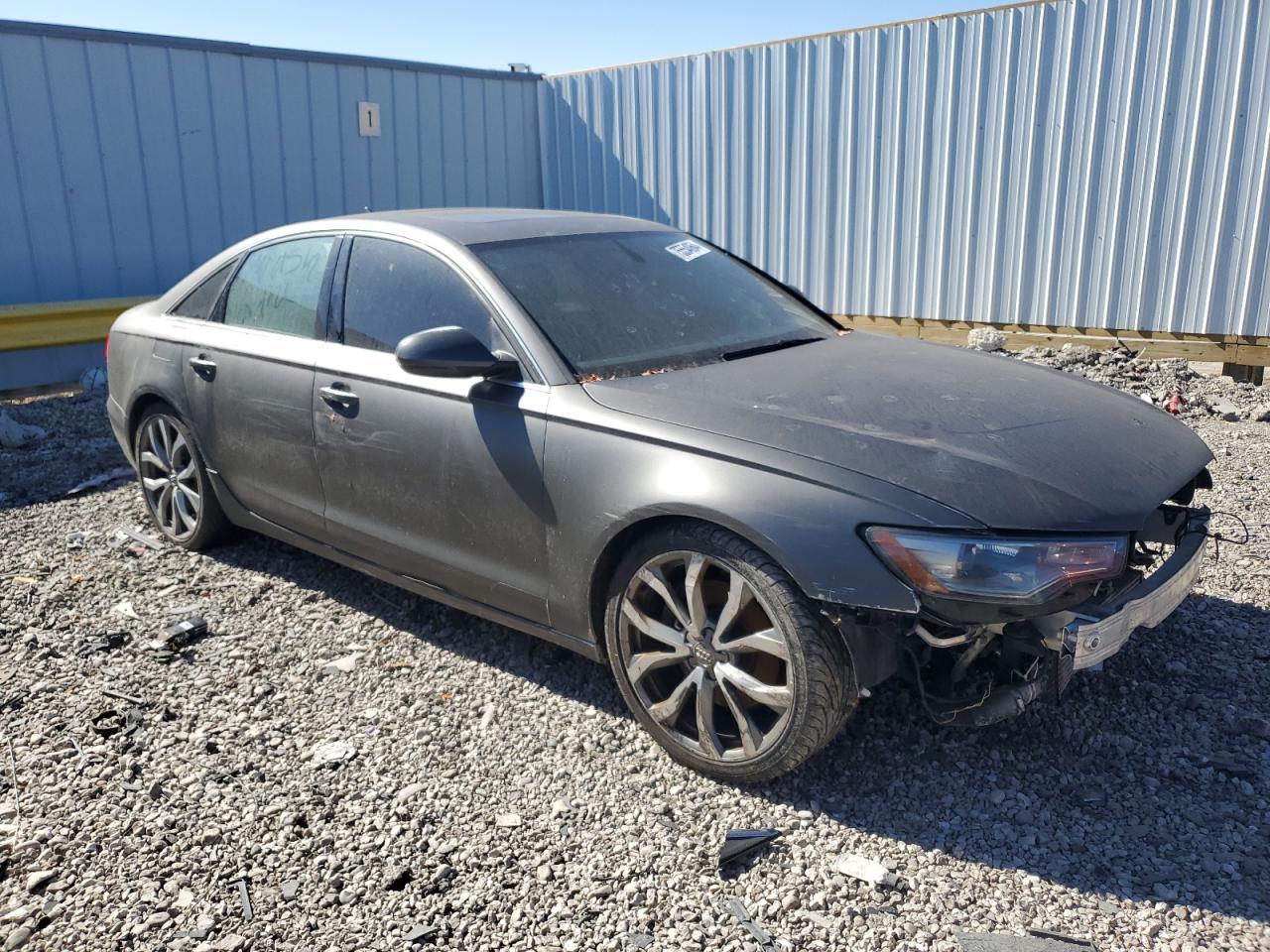 2014 Audi A6 VIN WAUGFAFC5EN013225 Copart auction photo, front end / rear end damage thumbnail 4