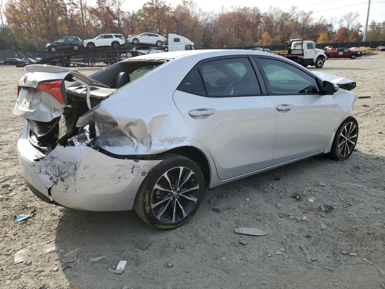 2018 Toyota Corolla VIN 2T1BURHE5JC018129 Copart auction photo, all over damage thumbnail 3