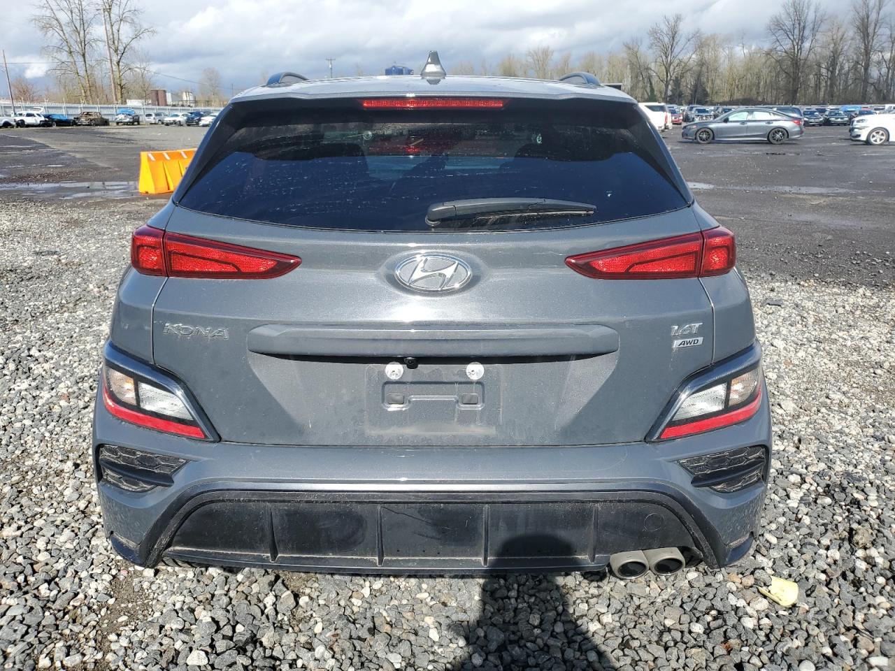 2023 Hyundai Kona VIN KM8K3CA31PU021562 Copart auction photo, front end / undercarriage damage thumbnail 6