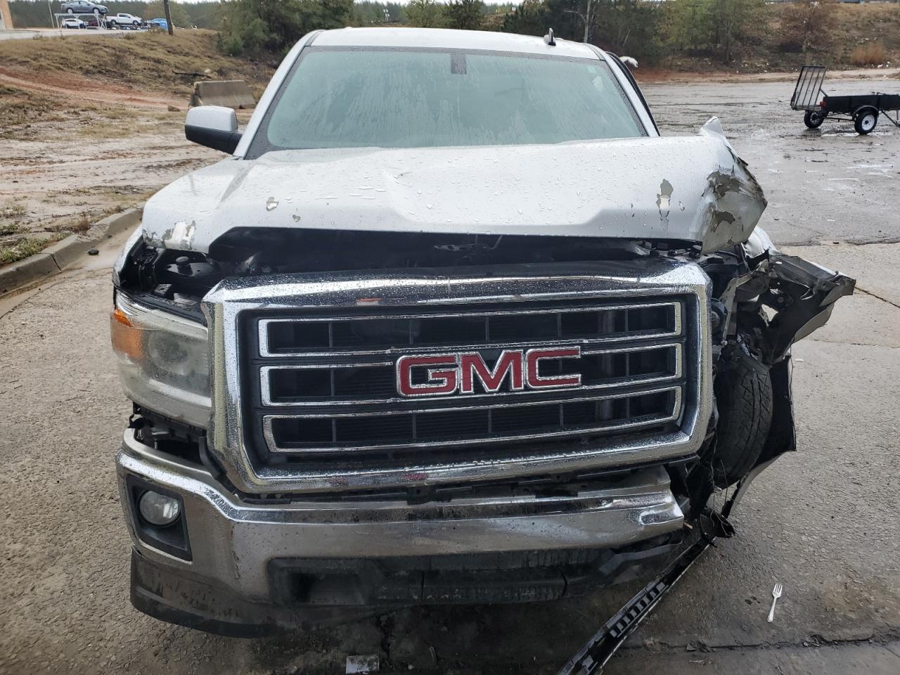2014 GMC Sierra VIN 3GTP1UEC8EG509116 Copart auction photo, front end / side damage thumbnail 5