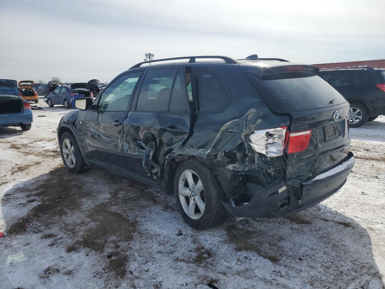 2008 BMW X5 VIN 5UXFE43558L020666 Copart auction photo, side / rear end damage thumbnail 2