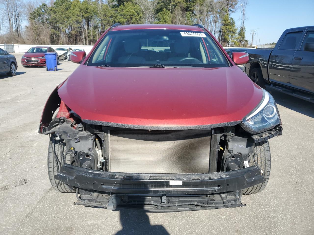2018 Hyundai Santa Fe VIN 5XYZU3LB6JG536053 Copart auction photo, front end damage thumbnail 5