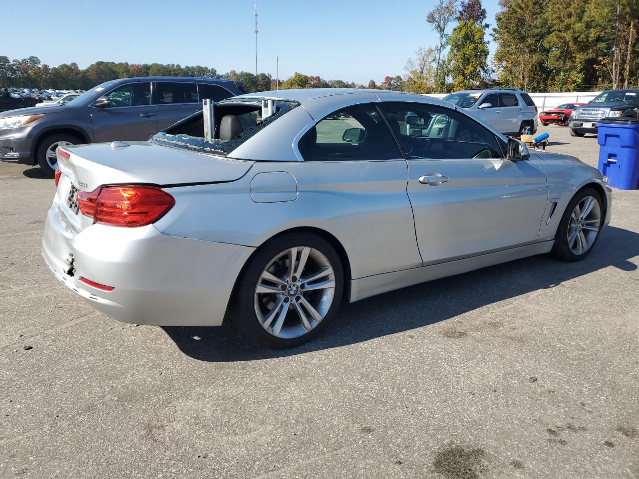 2016 BMW 4er VIN WBA3V7C52G5A25624 Copart auction photo, rear end damage thumbnail 3