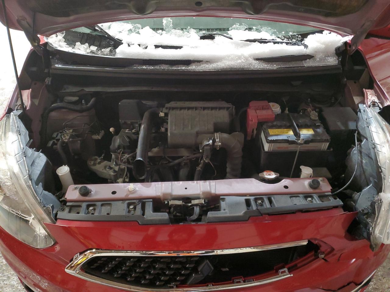 2017 Mitsubishi Mirage VIN ML32A4HJ8HH015890 Copart auction photo, front end damage thumbnail 11