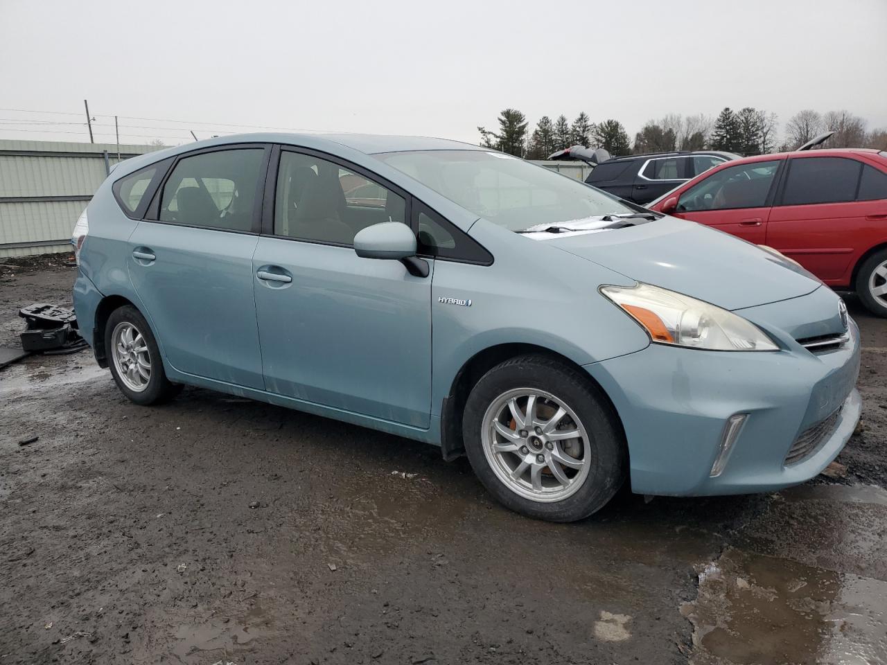 2014 Toyota Prius VIN JTDZN3EU1EJ014657 Copart auction photo, rear end / side damage thumbnail 4