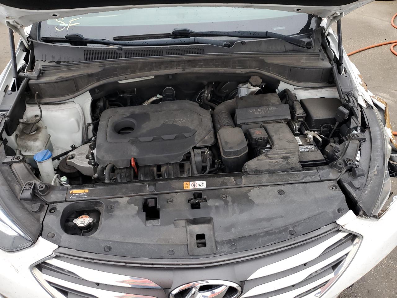 2017 Hyundai Santa Fe VIN 5NMZU3LB5HH045263 Copart auction photo, front end damage thumbnail 12