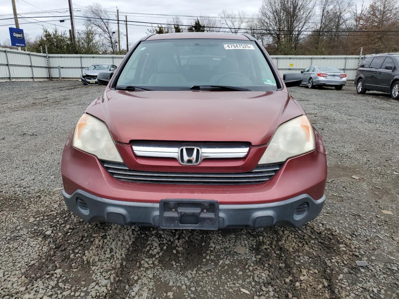 2007 Honda CR-V VIN JHLRE48537C068613 Copart auction photo, side / front end damage thumbnail 5