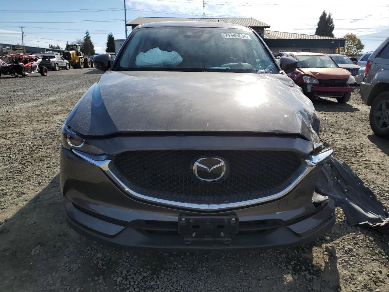 2019 Mazda CX-5 VIN JM3KFACM3K0616684 Copart auction photo, front end / side damage thumbnail 5