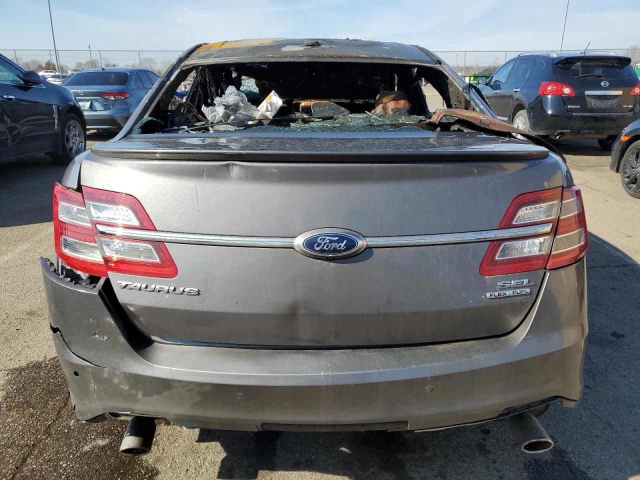 2013 Ford Taurus VIN 1FAHP2E89DG164147 Copart auction photo, burn / all over damage thumbnail 6