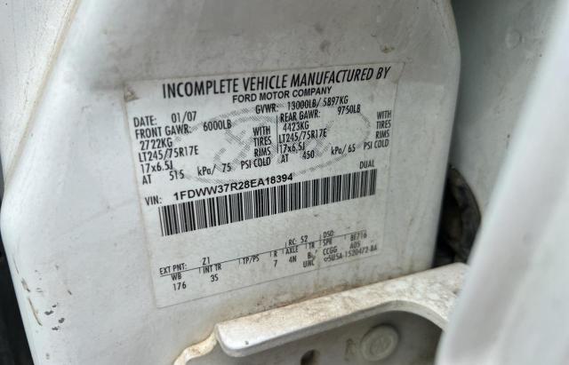 2008 Ford F350 VIN 1FDWW37R28EA18394 Copart auction photo, normal wear / minor dent/scratches damage thumbnail 10
