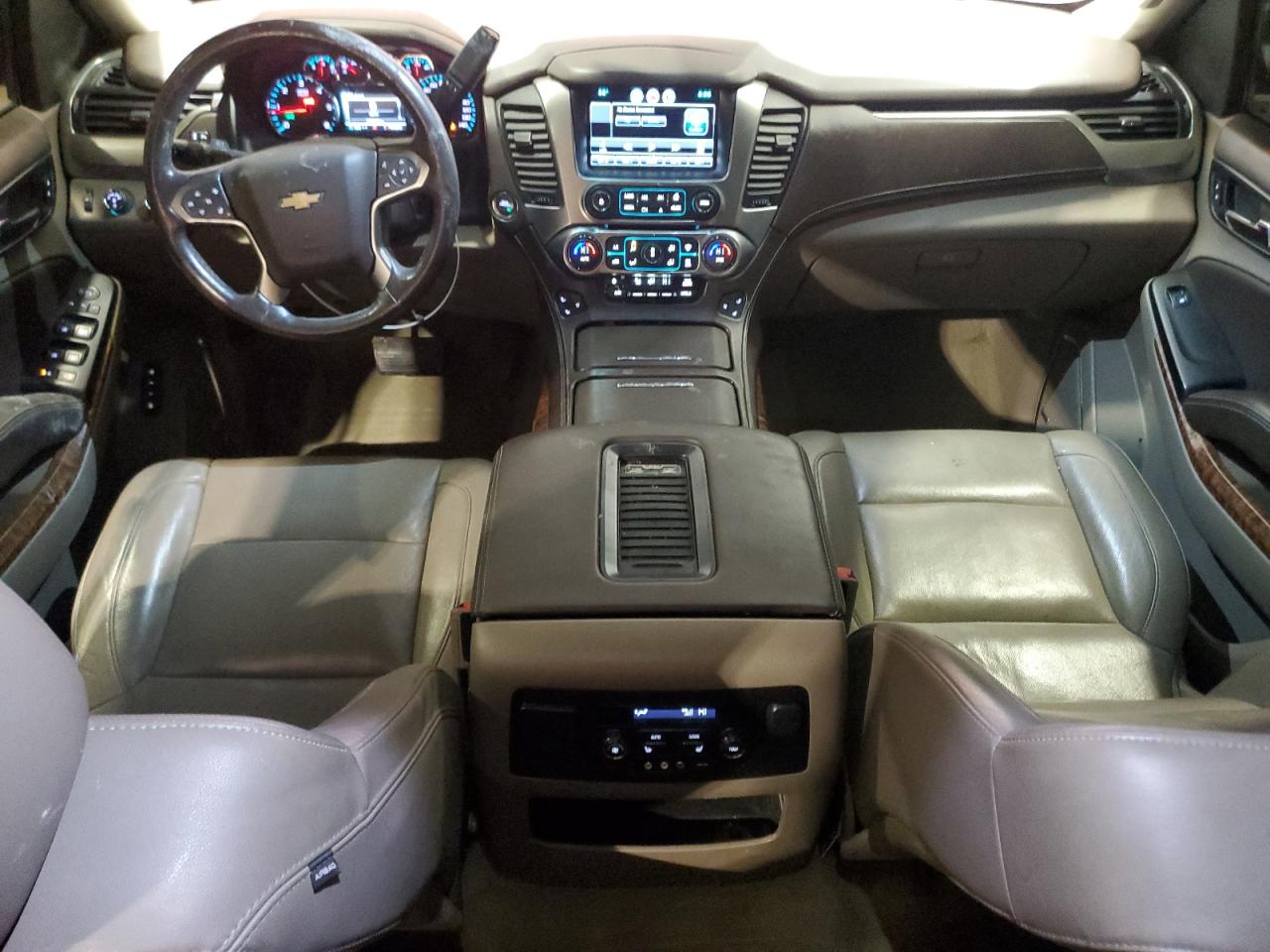 2015 Chevrolet Tahoe VIN 1GNSKCKC2FR689773 Copart auction photo, top/roof damage thumbnail 8