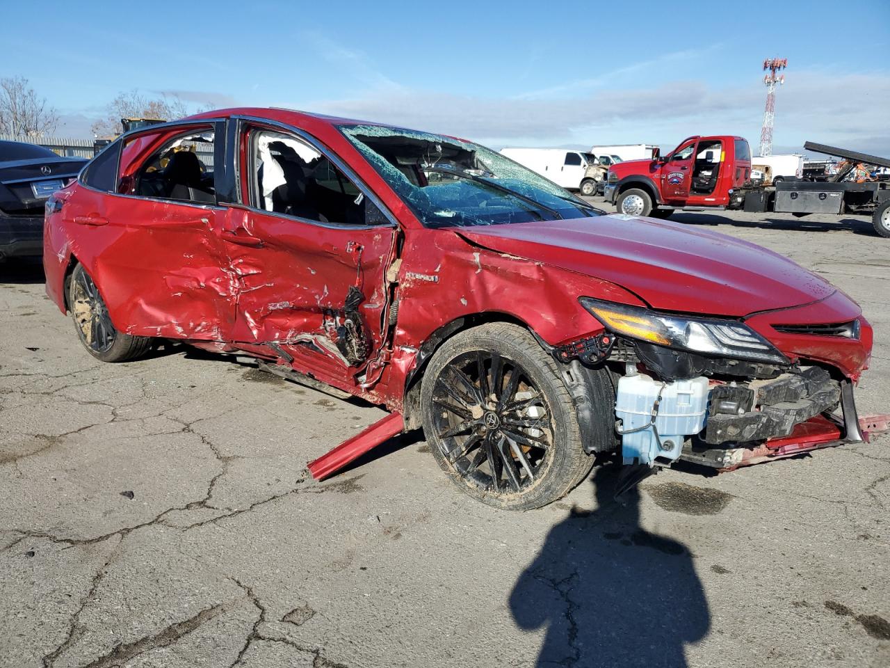 2021 Toyota Camry VIN 4T1K31AK7MU021492 Copart auction photo, all over damage thumbnail 4