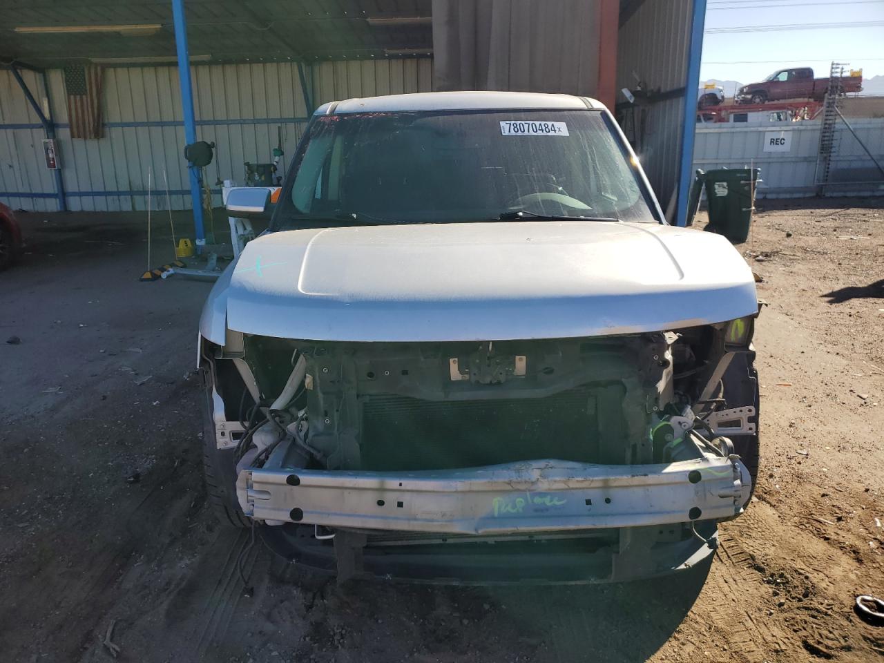 2015 Ford Flex VIN 2FMHK6D84FBA07441 Copart auction photo, front end / side damage thumbnail 5