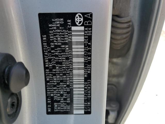 2017 Toyota Corolla VIN 5YFBURHE7HP731737 Copart auction photo, front end / minor dent/scratches damage thumbnail 12