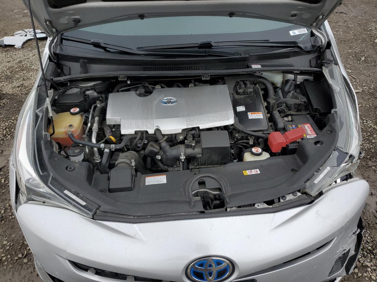 2018 Toyota Prius VIN JTDKBRFU0J3072821 Copart auction photo, side / front end damage thumbnail 13