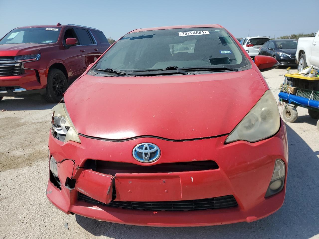 2012 Toyota Prius VIN JTDKDTB36C1514343 Copart auction photo, front end / minor dent/scratches damage thumbnail 5
