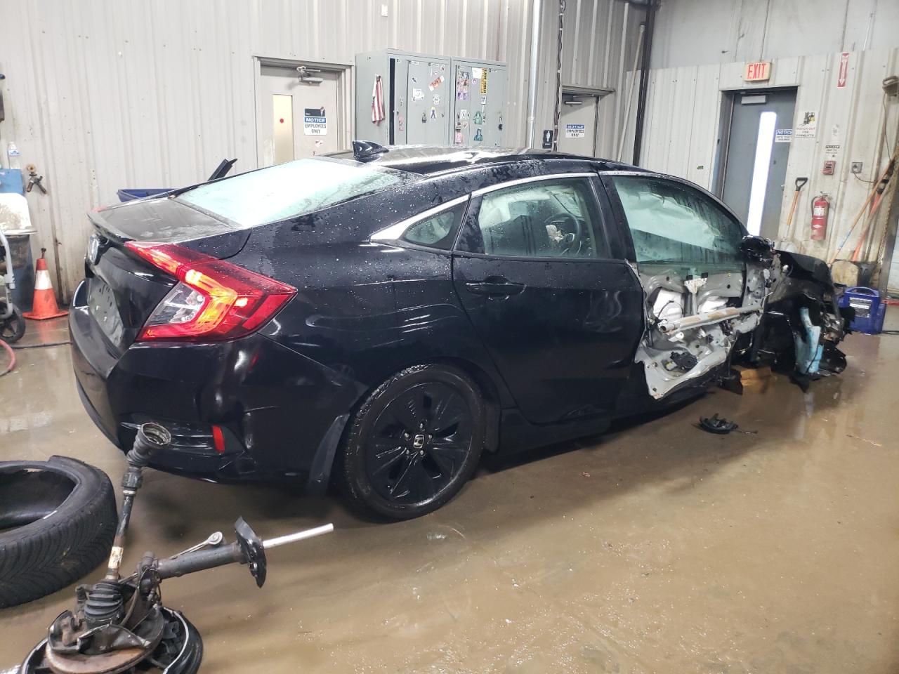 2016 Honda Civic VIN 19XFC1F36GE029027 Copart auction photo, front end / side damage thumbnail 3