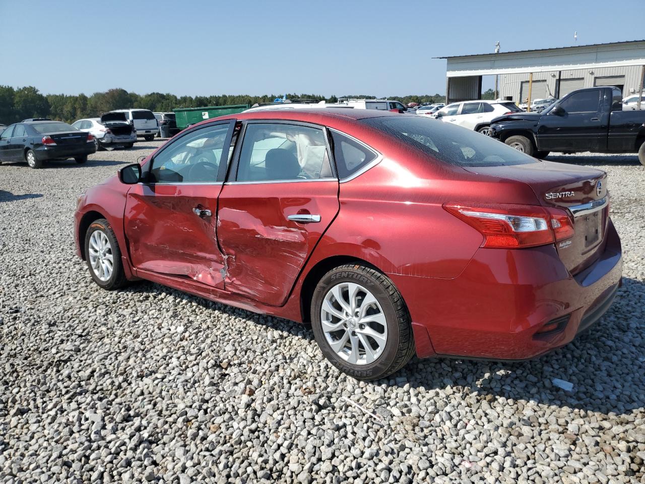2018 Nissan Sentra VIN 3N1AB7AP0JY257947 Copart auction photo, side / undercarriage damage thumbnail 2