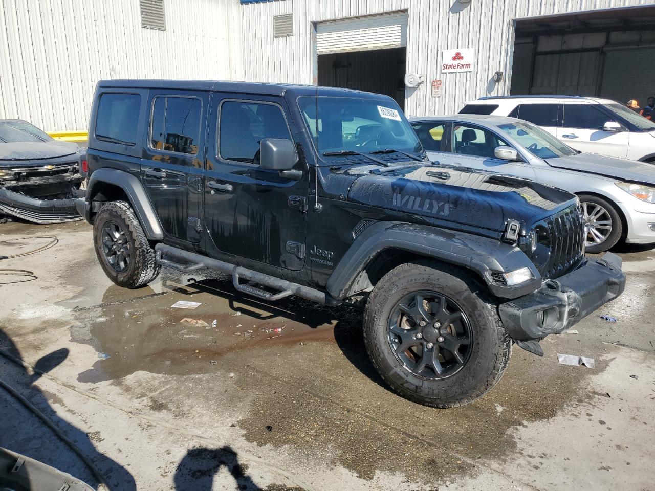 2020 Jeep Wrangler VIN 1C4HJXDN1LW159500 Copart auction photo, front end / undercarriage damage thumbnail 4