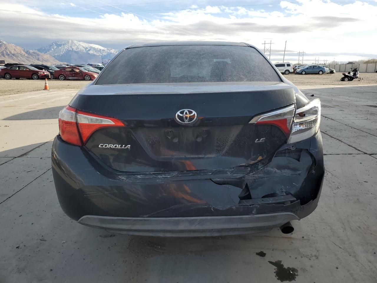 2014 Toyota Corolla VIN 5YFBURHE2EP007319 Copart auction photo, rear end / side damage thumbnail 6