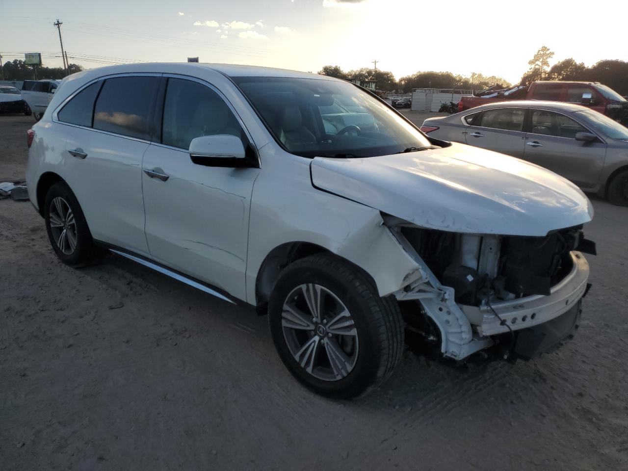 2018 Acura MDX VIN 5J8YD3H34JL009972 Copart auction photo, front end / side damage thumbnail 4