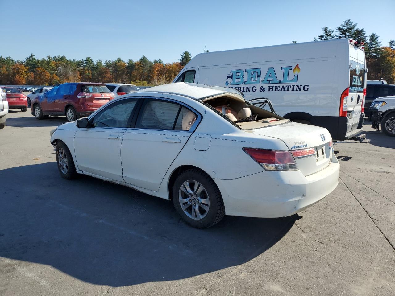 2011 Honda Accord VIN 1HGCP2F41BA120533 Copart auction photo, front end / all over damage thumbnail 2